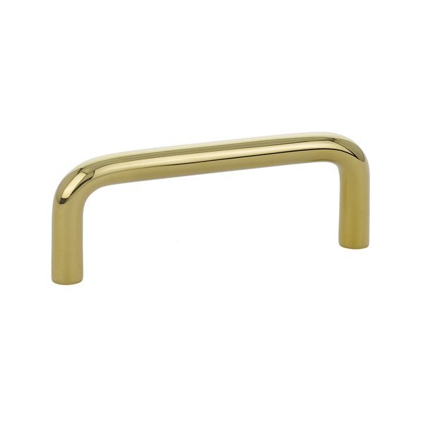 Emtek 3" Centers Wire Pull in Polished Brass
