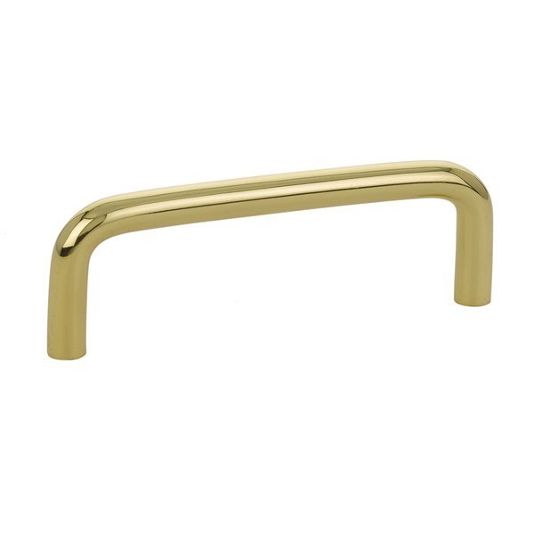 Emtek 3 1/2" Centers Wire Pull in Polished Brass