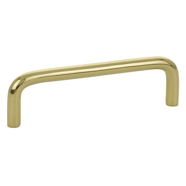 Emtek 4" Centers Wire Pull in Polished Brass