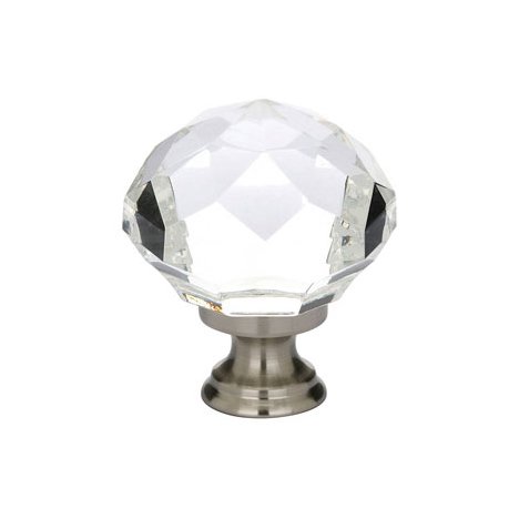 Emtek 1 3/4" Diameter Diamond Knob in Satin Nickel