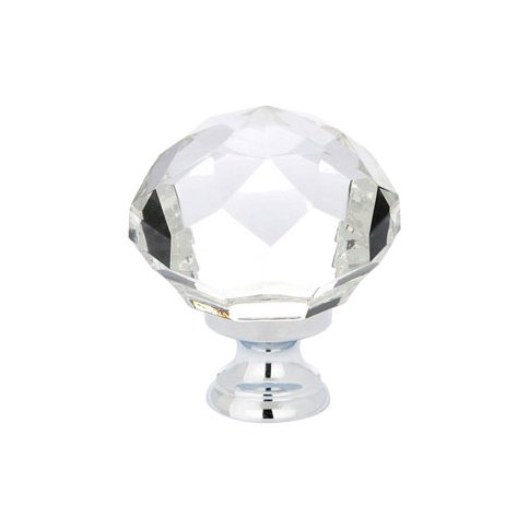 Emtek 1 3/4" Diameter Diamond Knob in Polished Chrome