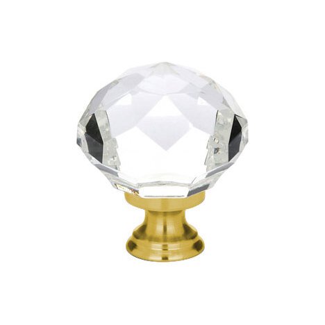 Emtek 1 3/4" Diameter Diamond Knob in Satin Brass