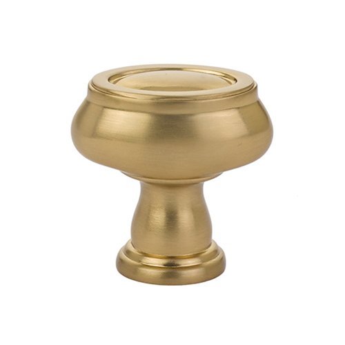Emtek 1 3/4" (44mm) Oval Knob in Satin Brass