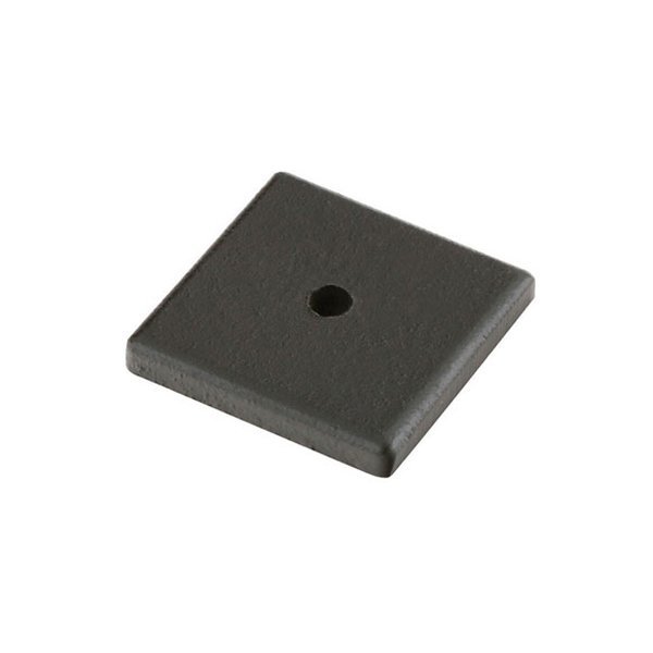 Emtek 1 1/4" Square Backplate for Knob in Flat Black Bronze