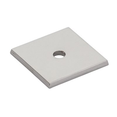 Emtek 1 1/8" (29mm) Art Deco Square Back Plate for Knob in Polished Nickel