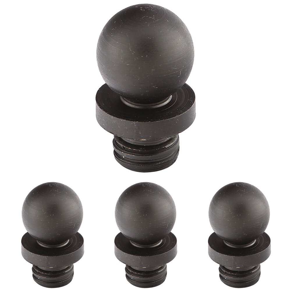 Emtek Ball Tip Set For 3-1/2" Residential Duty Solid Brass Hinge in Oil Rubbed Bronze (Sold In Pairs)