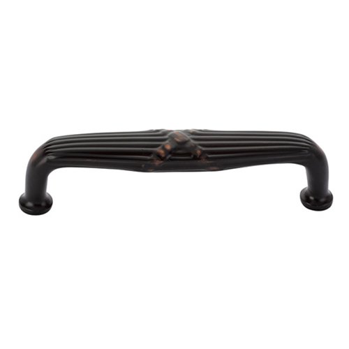 Emtek 8" Centers Ribbon & Reed Style Concealed Surface Mount Door Pull in Oil Rubbed Bronze