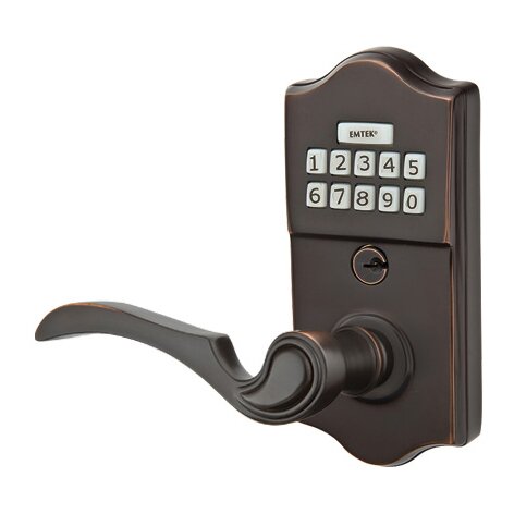 Emtek Coventry Left Hand Classic Lever with Electronic Keypad Lock in Oil Rubbed Bronze