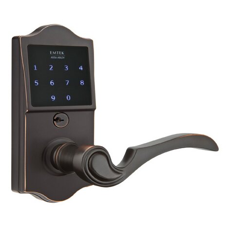 Emtek EMTouch Classic Keypad with Right Handed Coventry Lever in Oil Rubbed Bronze