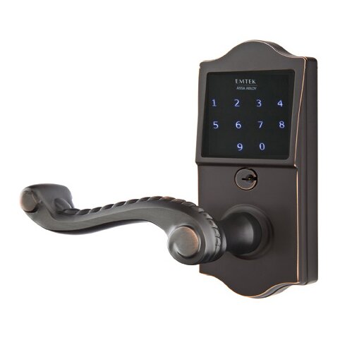 Emtek EMTouch Classic Keypad with Left Handed Rope Lever in Oil Rubbed Bronze