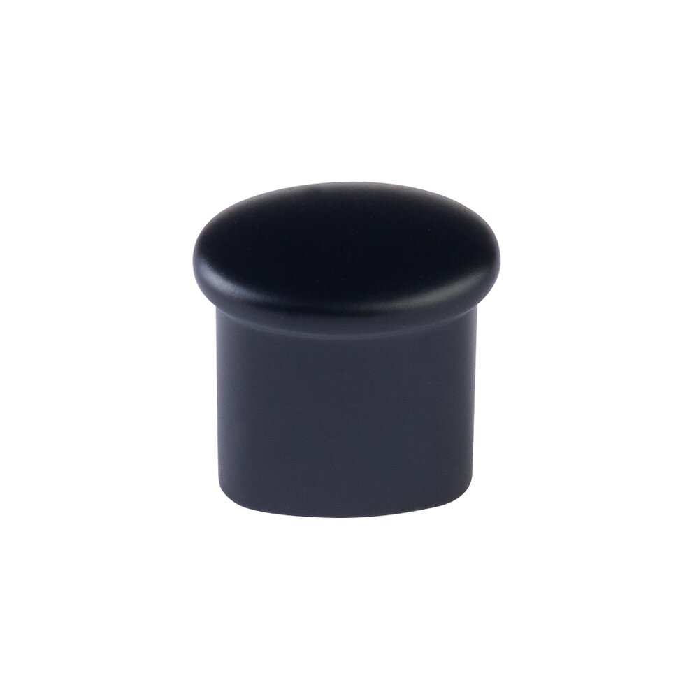 Emtek Button Knob in Flat Black