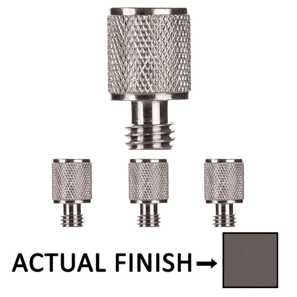 Emtek Knurled Tip Set For 3 1/2" Solid Brass Hinge in Oil Rubbed Bronze (Sold In Pairs)