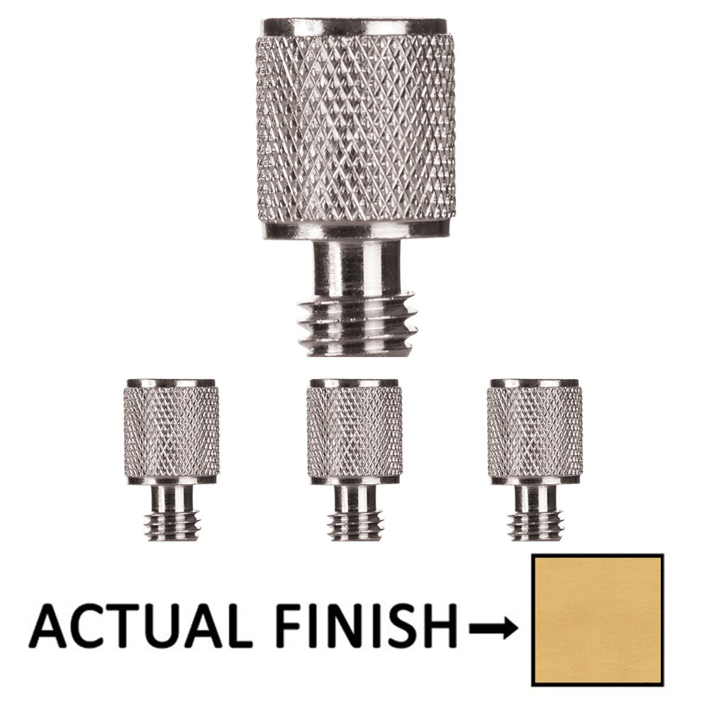 Emtek Knurled Tip Set For 3 1/2" Solid Brass Hinge in French Antique Brass (Sold In Pairs)