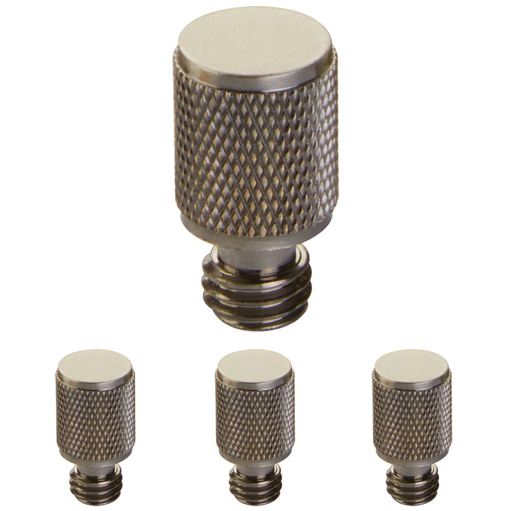 Emtek Knurled Tip Set For 3 1/2" Heavy Duty Or Ball Bearing Brass Hinge in Pewter (Sold In Pairs)