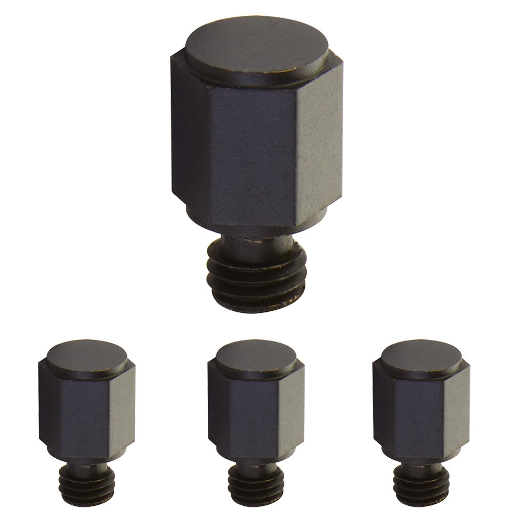 Emtek Faceted Tip Set For 3 1/2" Heavy Duty Or Ball Bearing Brass Hinge in Oil Rubbed Bronze (Sold In Pairs)