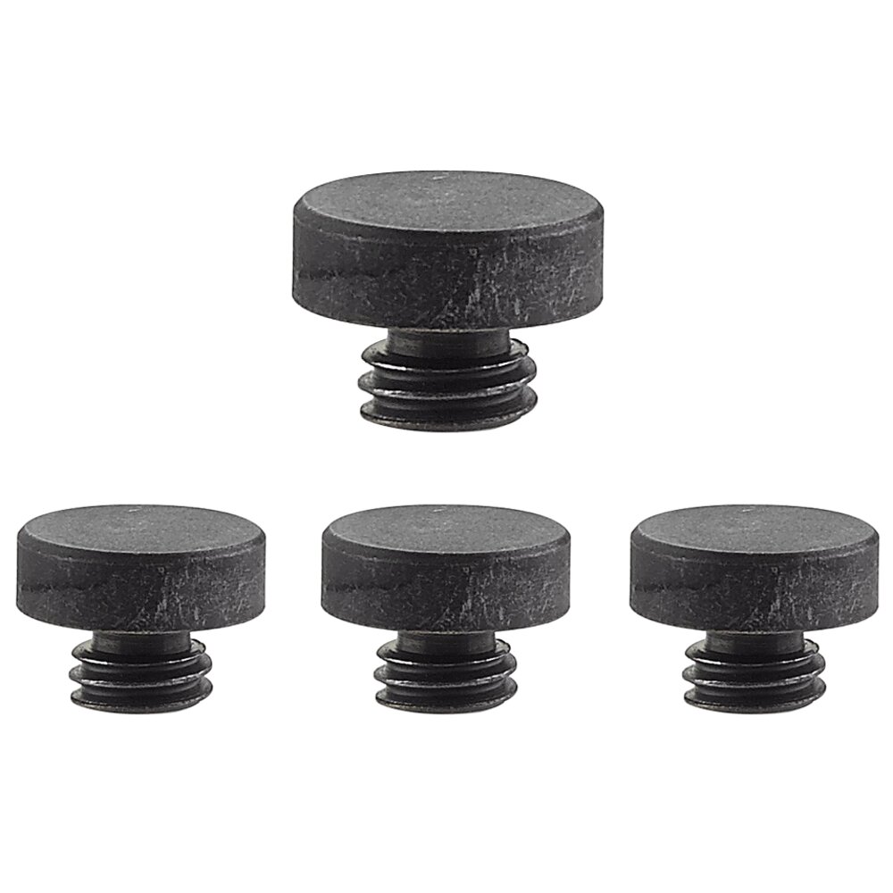 Emtek Button Tip Set for 3 1/2" Heavy Duty Plain or Ball Bearing Hinge in Oil Rubbed Bronze (Sold In Pairs)