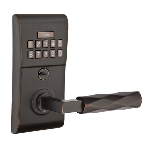 Emtek Modern - L-Square Tribeca Lever Electronic Touchscreen Lock in Oil Rubbed Bronze