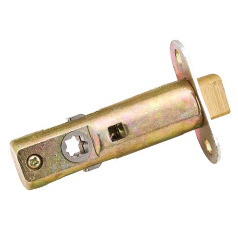 Emtek Passage Standard Latch with 2 3/8" Backset in Polished Brass