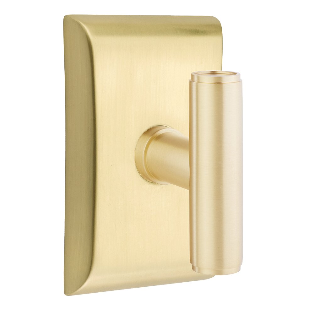 Emtek Passage Neos Rosette with Concealed Screws for The Ace Knob in Satin Brass