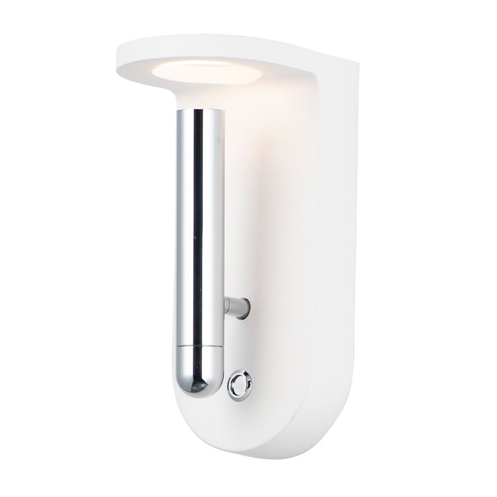 ET2 Lighting LED Wall Sconce in White / Polished Chrome