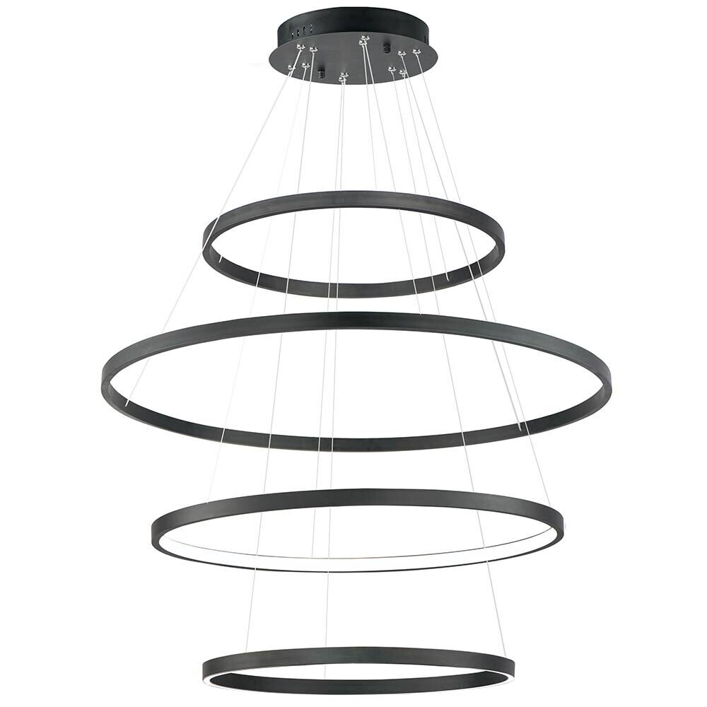 ET2 Lighting 4-Tier LED Pendant in Black