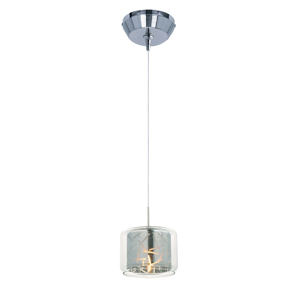 ET2 Lighting RapidJack Mini Pendant in Polished Chrome with Clear/Mirror Glass
