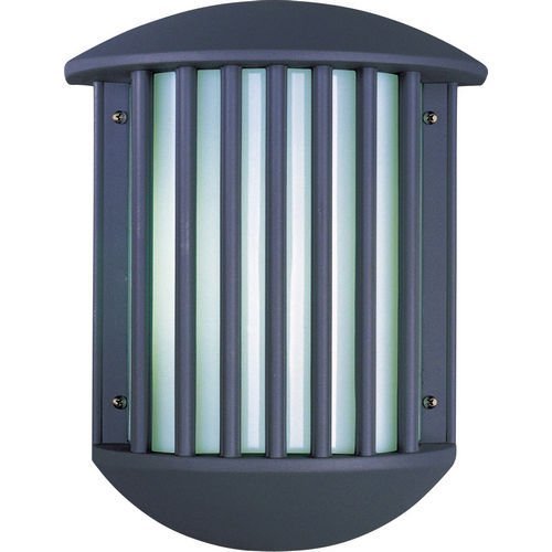 ET2 Lighting 10 1/2" Exterior Wall Sconce in Dark Gray with White Acrylic Glass