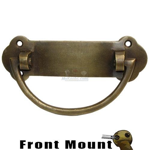 Gado Gado 3 3/8" Wide & Round Ends Bail Pull with Horizontal Back Plate