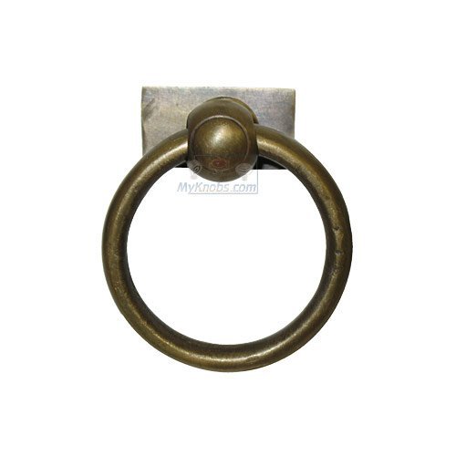 Gado Gado 1 5/8" Ring Pull with Small Rectangle Backplate