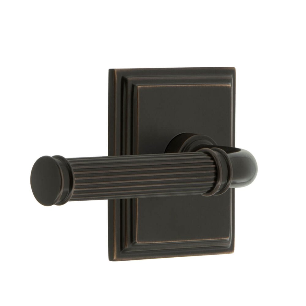 Grandeur Carre Square Rosette Passage with Soleil Lever in Timeless Bronze
