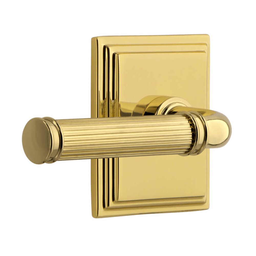 Grandeur Carre Square Rosette Privacy with Soleil Lever in Lifetime Brass