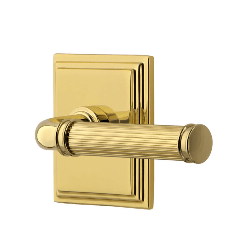 Grandeur Carre Square Rosette Single Dummy with Soleil Lever in Lifetime Brass