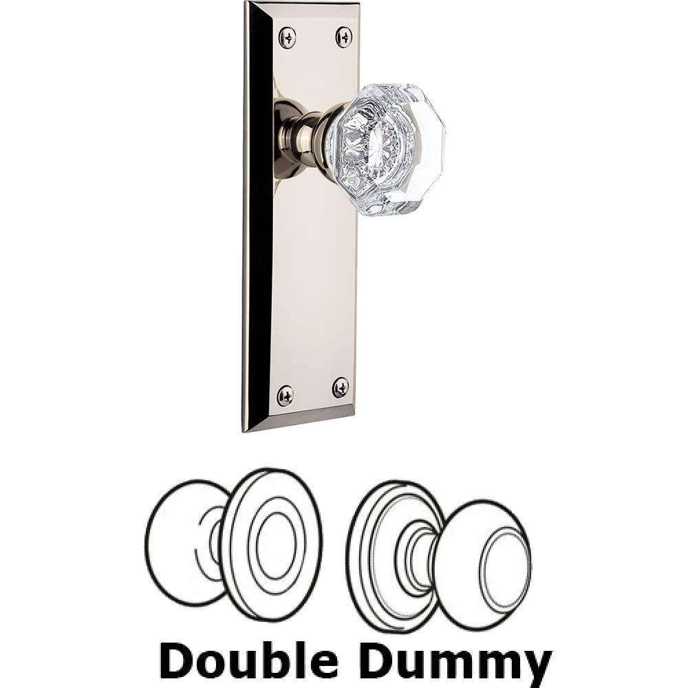 Grandeur Double Dummy Set - Fifth Avenue Plate with Chambord Knob in Polished Nickel