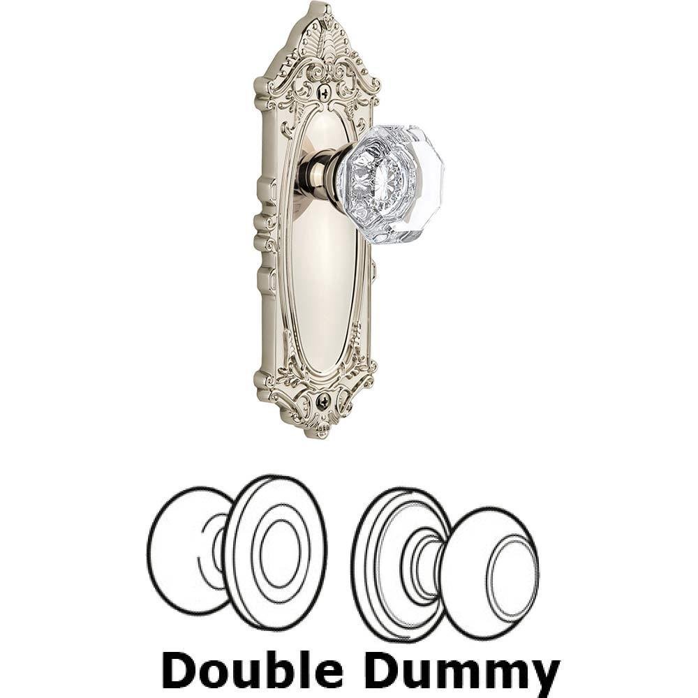Grandeur Double Dummy Set - Grande Victorian Plate with Chambord Knob in Polished Nickel