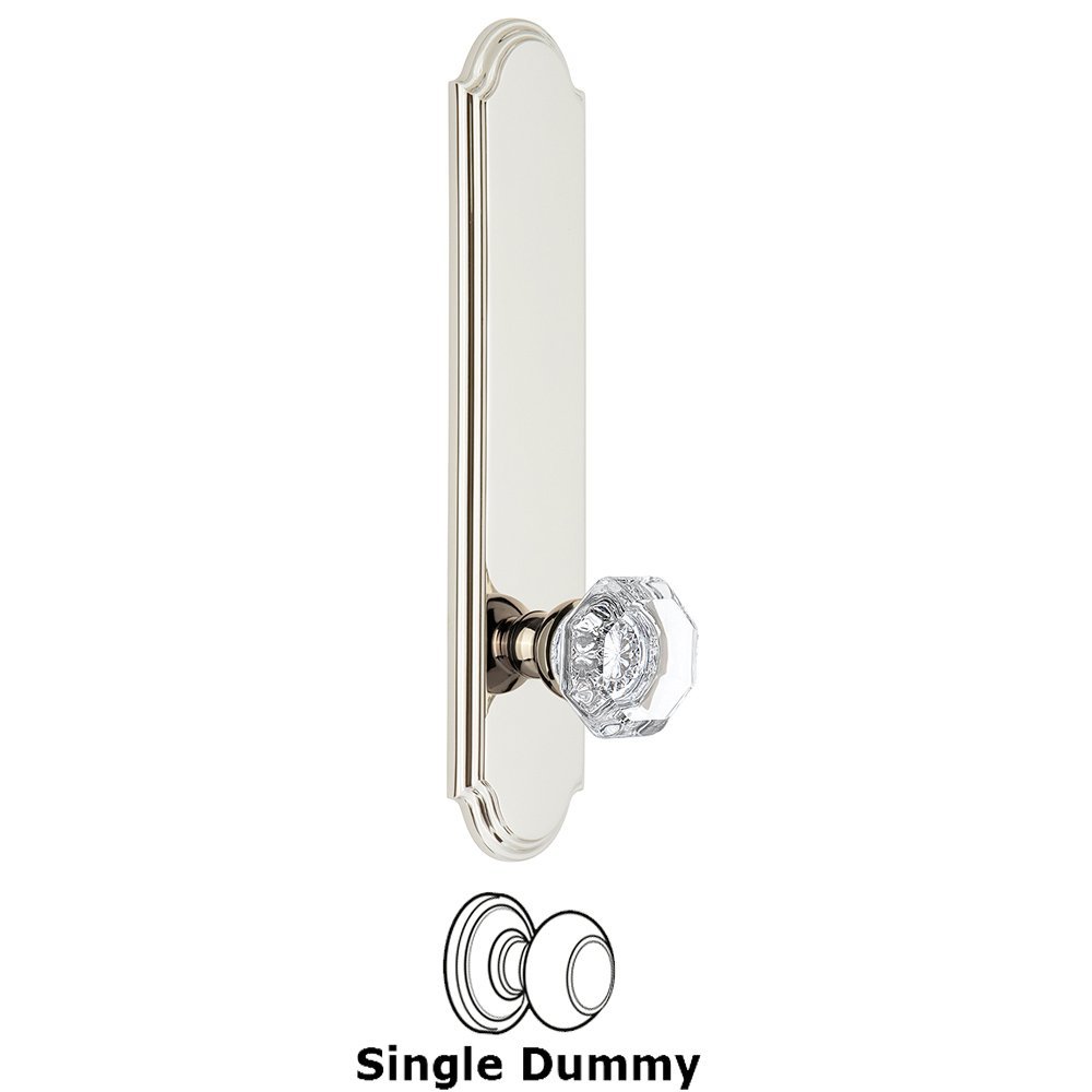 Grandeur Tall Plate Dummy with Chambord Knob in Polished Nickel