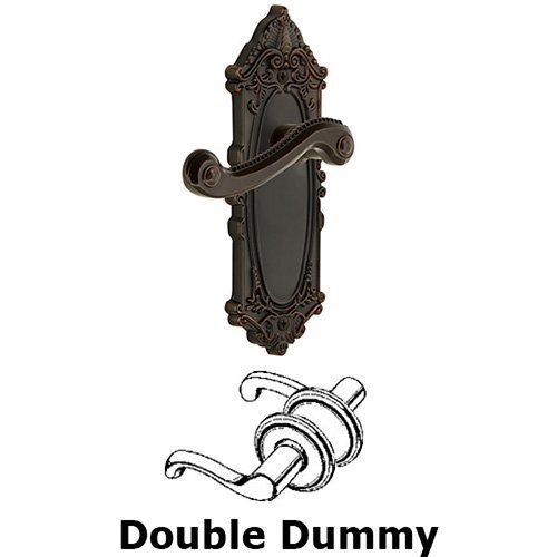 Grandeur Grandeur Grande Victorian Plate Double Dummy with Newport Lever in Timeless Bronze