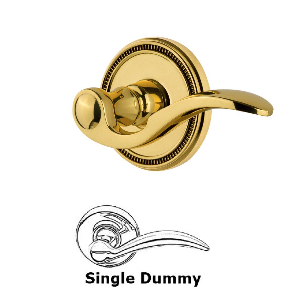 Grandeur Grandeur Soleil Rosette Dummy with Bellagio Lever in Polished Brass