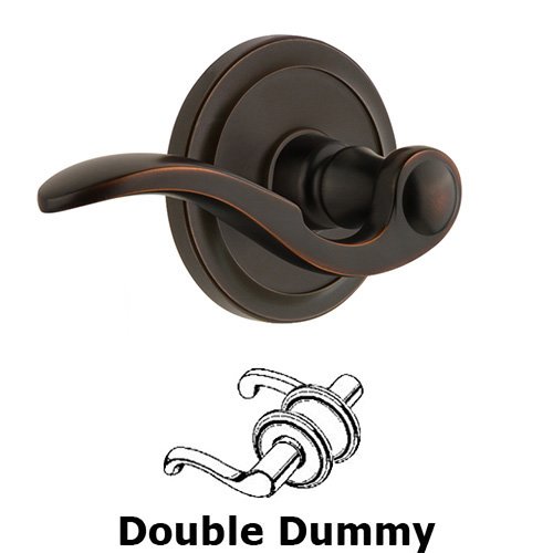 Grandeur Double Dummy Circulaire Rosette with Bellagio Left Handed Lever in Timeless Bronze