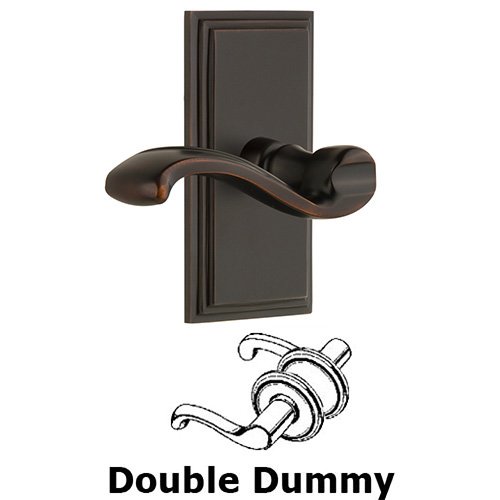 Grandeur Double Dummy Carre Plate with Portofino Left Handed Lever in Timeless Bronze