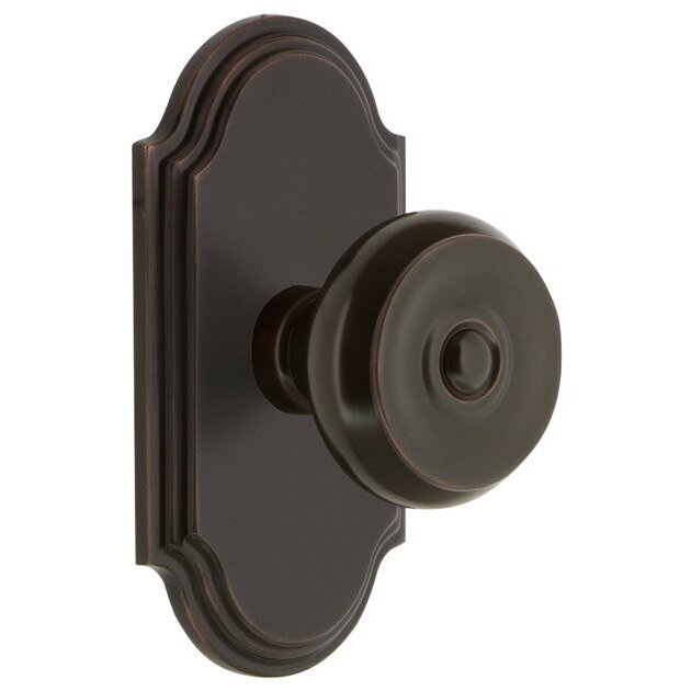 Grandeur Grandeur Arc Plate Double Dummy with Bouton Knob in Timeless Bronze