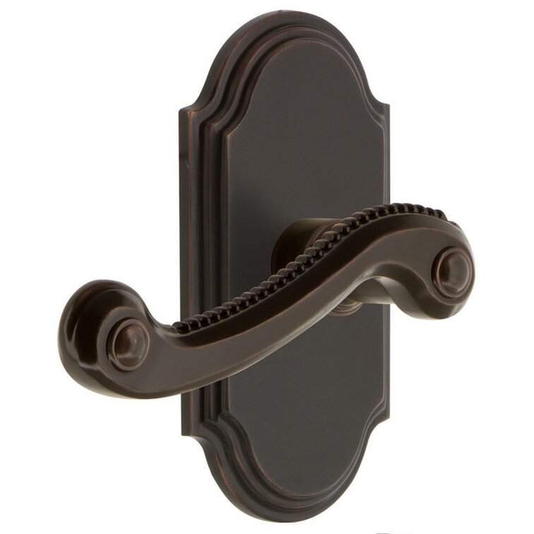 Grandeur Single Dummy Arc Plate with Left Handed Newport Lever in Timeless Bronze