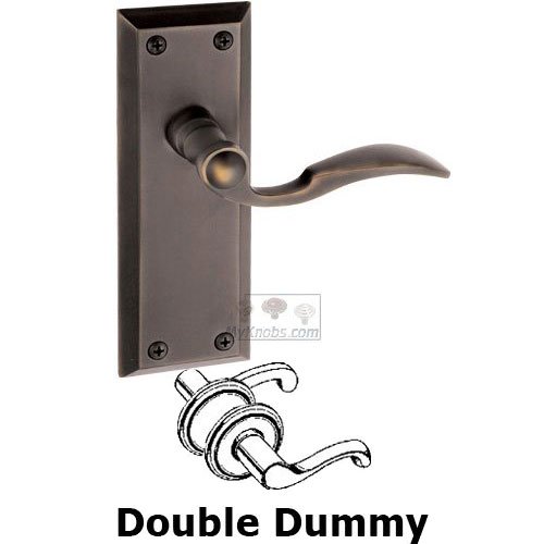 Grandeur Double Dummy Fifth Avenue Plate with Bellagio Left Handed Lever in Timeless Bronze