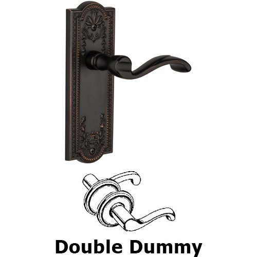 Grandeur Double Dummy Parthenon Plate with Portofino Right Handed Lever in Timeless Bronze