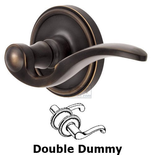 Grandeur Double Dummy Georgetown Rosette with Bellagio Right Handed Lever in Timeless Bronze