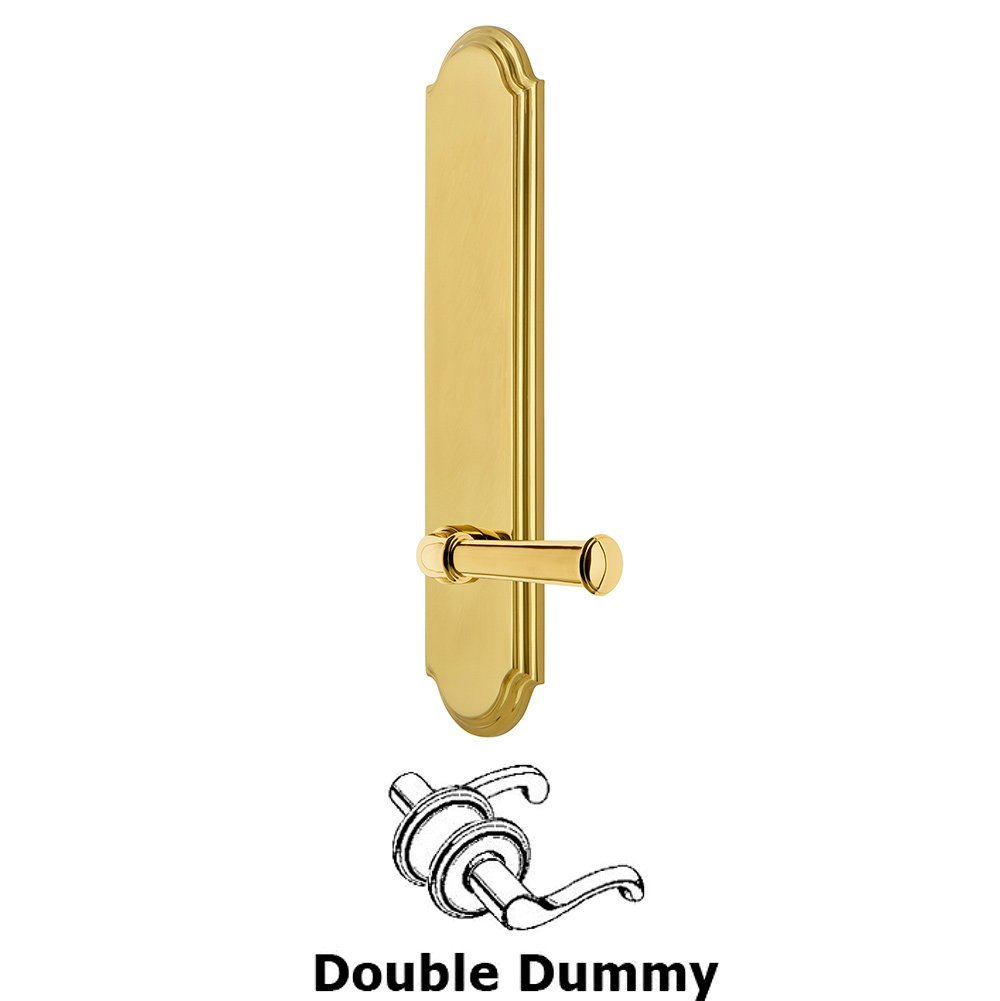 Grandeur Tall Plate Double Dummy with Georgetown Lever in Lifetime Brass