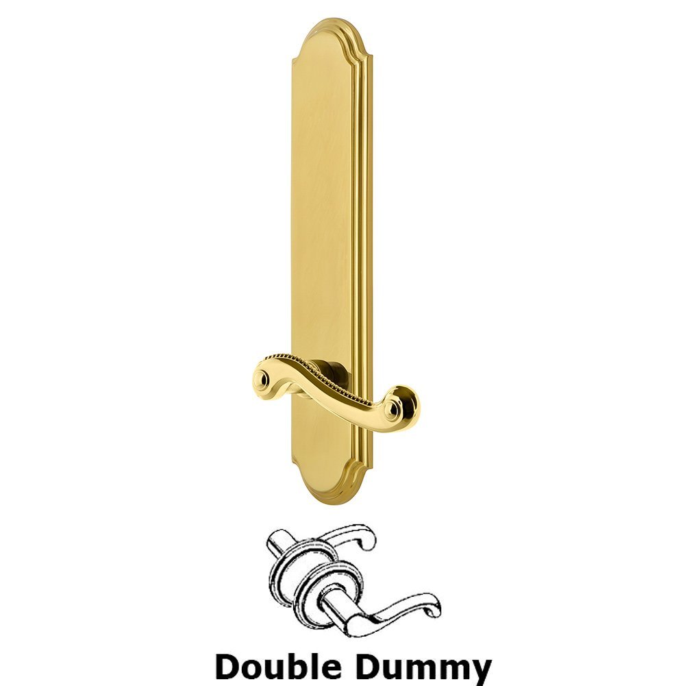 Grandeur Tall Plate Double Dummy with Newport Lever in Lifetime Brass