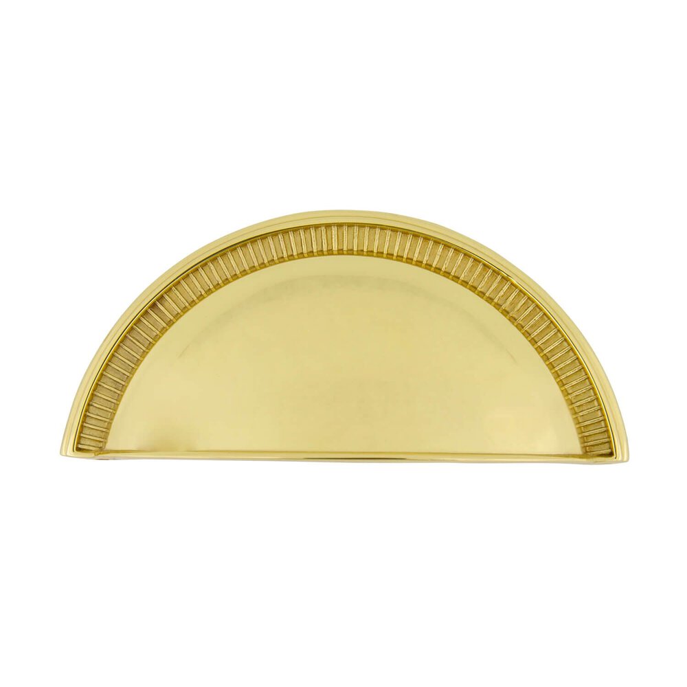 Grandeur Soleil 3" Centers Cup Pull in Polished Brass