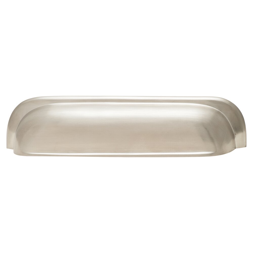 Hafele 7-9/16" Centers Cup Pull in Satin/Brushed Nickel