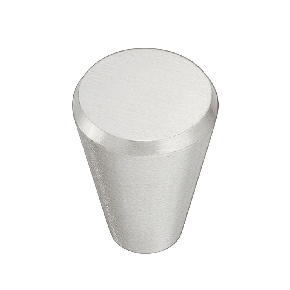 Hafele 1/2" Cone Knob in Stainless Steel