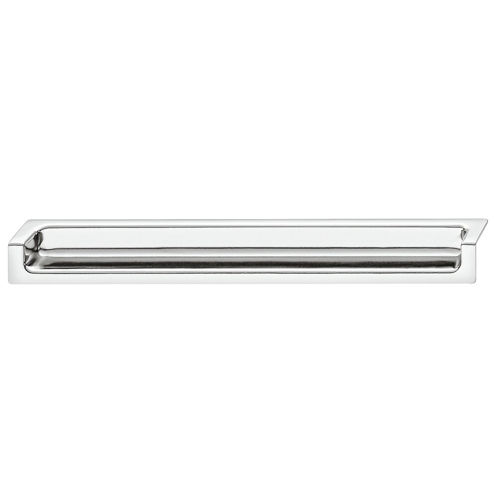 Hafele 3-3/4" Centers Recessed Pull in Polished Chrome